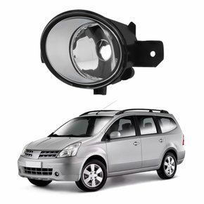 Farol Auxiliar De Milha Nissan Livina 2009 Até 2014 Lado Esquerdo Motorista