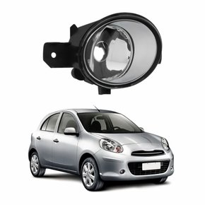 Farol Auxiliar De Milha Nissan March 2011 Até 2017 Lado Direito Passageiro