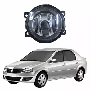 Farol Auxiliar De Milha Renault Logan Lente Acrílico