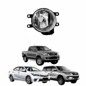 Farol Auxiliar de Milha Toyota Corolla 2015 Até 2019 Hilux SRV SW4 2016 Até 2018 Lado Direito Passageiro