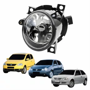 Farol Auxiliar De Milha Vw Gol G4 2005 Até 2008 Fox 2003 Até 2010 Polo 2003 Até 2006 Sem Defletor Lado Esquerdo Motorista