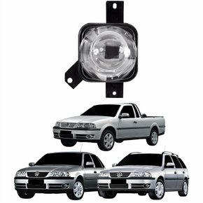 Farol Auxiliar De Milha Vw Gol Saveiro Parati G3 1999 Até 2005 Lado Esquerdo Motorista