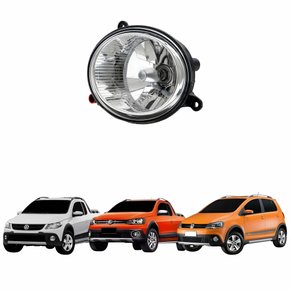 Farol Auxiliar De Milha Vw Saveiro Cross G5 2009 Até 2013 Saveiro Cross G6 2013 Até 2016 Crossfox 2011 Até 2014 Lado Esquerdo Motorista