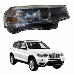 Farol Principal Bmw X3 X4 2012 Até 2017 Bi Hid Com Drl Lado Direito Passageiro