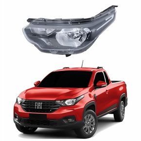 Farol Fiat Strada 2020 2021 2022 2023 Sem Led Lado Esquerdo Motorista
