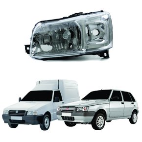 Farol Fiat Uno Fire Fiorino 2004 Até 2013 Lado Esquerdo Motorista