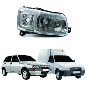 Farol Fiat Uno Fire Fiorino 2004 Até 2013 Lado Direito Passageiro