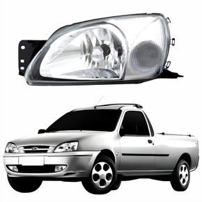 Farol Ford Courier 2000 Até 2010 Pisca Cristal Lado Esquerdo Motorista