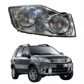 Farol Principal Ford Ecosport 2008 2009 2010 2011 2012 Cromado Lado Direito Passageiro