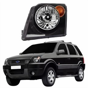 Farol Principal Ford Ecosport 2003 2004 2005 2006 2007 Pisca Âmbar Lado Esquerdo Motorista