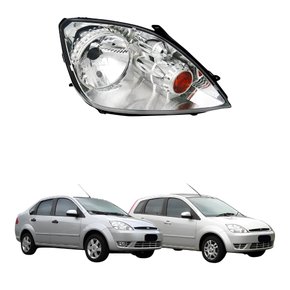 Farol Ford Fiesta Hatch Sedan 2003 2004 2005 2006 2007 Lado Direito Passageiro