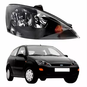 Farol Ford Focus 2003 Até 2008 TYC Máscara Negra Lado Direito Passageiro