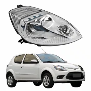 Farol Principal Ford Ka 2008 Até 2014 Máscara Cromada Lado Direito Passageiro
