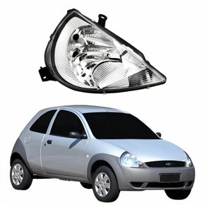 Farol Principal Ford Ka 1999 Até 2007 Pisca Cristal Lado Direito Passageiro