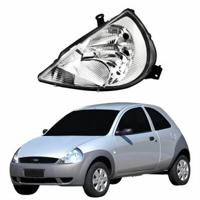 Farol Principal Ford Ka 1999 Até 2007 Pisca Cristal Lado Esquerdo Motorista