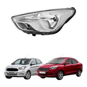 Farol Ford Ka Hatch Ka Sedan 2015 2016 2017 2018 Mascara Cromada Lado Esquerdo Motorista