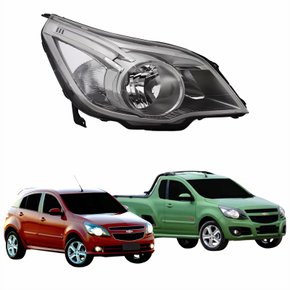 Farol Gm Agile 2009 Até 2016 Montana 2010 Até 2021 Cromomix Lado Direito Passageiro