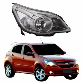 Farol Gm Agile 2009 Até 2016 Cromomix Lado Direito Passageiro