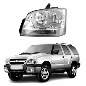 Farol GM Blazer 2001 Até 2011 Foco Duplo Pisca Cristal Lado Esquerdo Motorista