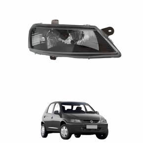 Farol Gm Celta 2000 Até 2006 Mascara Negra Lado Direito Passageiro