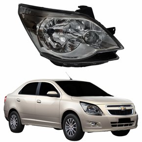 Farol Gm Cobalt 2012 2013 2014 2015 Mascara Cromomix Lado Direito Passageiro