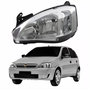 Farol GM Corsa Hatch 2003 Até 2012 Lado Esquerdo Motorista