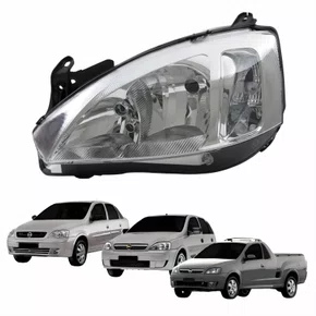 Farol GM Corsa Hatch Sedan 2003 Até 2012 Montana 2003 Até 2010 Lado Esquerdo Motorista