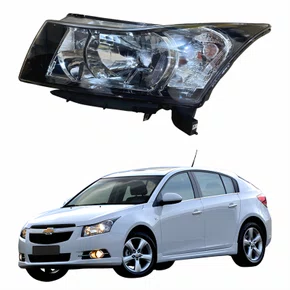 Farol Principal Gm Cruze 2012 2013 2014 2015 2016 Máscara Negra Lado Esquerdo Motorista