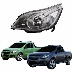 Farol Gm Montana 2010 Até 2021 Cromomix Lado Esquerdo Motorista