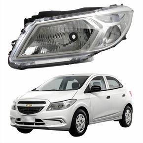 Farol Gm Onix 2013 até 2016 Original Arteb Lado Esquerdo Motorista