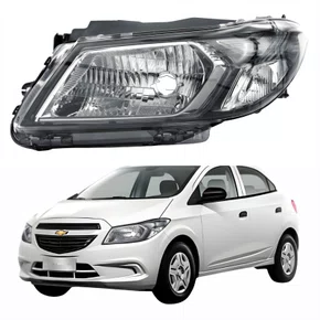 Farol Gm Onix 2013 até 2016 Original Fumê Lado Esquerdo Motorista