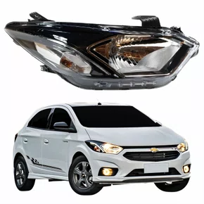 Farol Gm Onix 2017 Até 2019 Com LED Lado Direito Passageiro