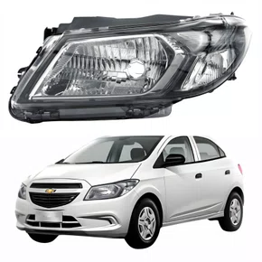 Farol Gm Onix Joy 2017 até 2019 Fumê Lado Esquerdo Motorista