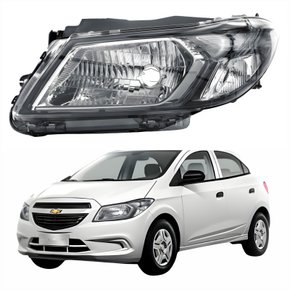 Farol Gm Onix Joy 2017 até 2019 Original Arteb Fumê Lado Esquerdo Motorista
