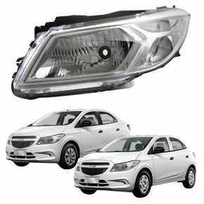 Farol Gm Onix Prisma 2013 até 2016 Onix Joy Prisma Joy 2017 até 2019 Lado Esquerdo Motorista