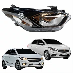 Farol Gm Onix Prisma 2017 Até 2019 Com LED Lado Direito Passageiro