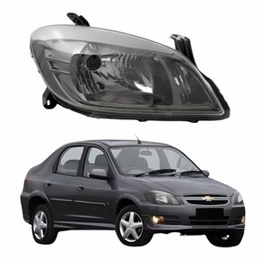 Farol Gm Prisma 2012 Até 2014 Cromomix Lado Direito Passageiro