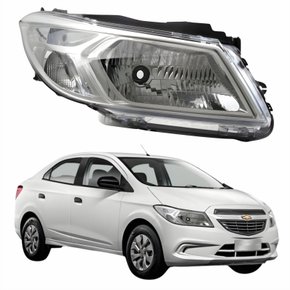 Farol Gm Prisma 2013 até 2016 Original Arteb Lado Direito Passageiro