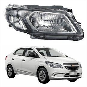 Farol Gm Prisma Joy 2017 até 2019 Original Arteb Fumê Lado Direito Passageiro