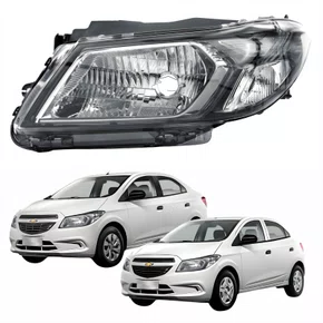 Farol Gm Prisma Onix 2013 até 2016 Prisma Joy Onix Joy 2017 até 2019 Original Fumê Lado Esquerdo Motorista
