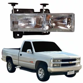 Farol Gm Silverado 1997 Até 2002 Lado Direito Passageiro