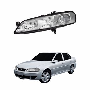 Farol Gm Vectra 2000 Até 2005 Máscara Cromada Lado Esquerdo Motorista