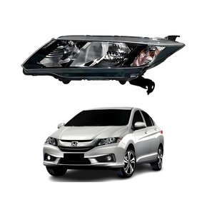 Farol Honda City 2014 Até 2017 Máscara Negra Lado Esquerdo Motorista