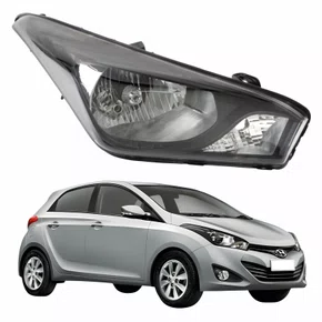 Farol Hyundai Hb20 2012 Até 2019 Máscara Negra Lado Direito Passageiro