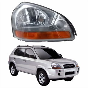 Farol Principal Hyundai Tucson 2005 Até 2016 Pisca Âmbar Lado Direito Passageiro