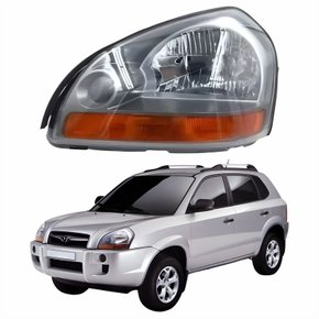 Farol Principal Hyundai Tucson 2005 Até 2016 Pisca Âmbar Lado Esquerdo Motorista