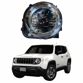 Farol Principal Jeep Renegade 2015 Até 2020 Sem Led Lado Esquerdo Motorista