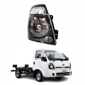 Farol Kia Bongo 2013 Até 2018 Máscara Negra Lado Direito Passageiro