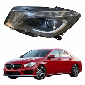 Farol Principal MB Cla 2014 Até 2017 Bi-Xenon Com Led Máscara Negra Lado Esquerdo Motorista
