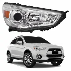 Farol Principal Mitsubishi Asx 2010 Até 2016 Máscara Cromada Lado Direito Passageiro